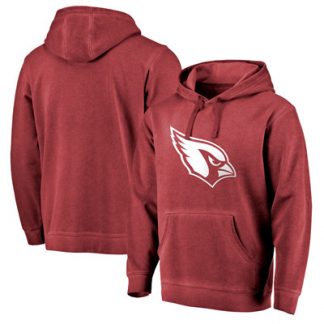 wholesale jerseys nhl Men\'s Arizona Cardinals Pro Line by Fanatics Branded Cardinal White Logo Shadow Washed Pullover Hoodie Supplier